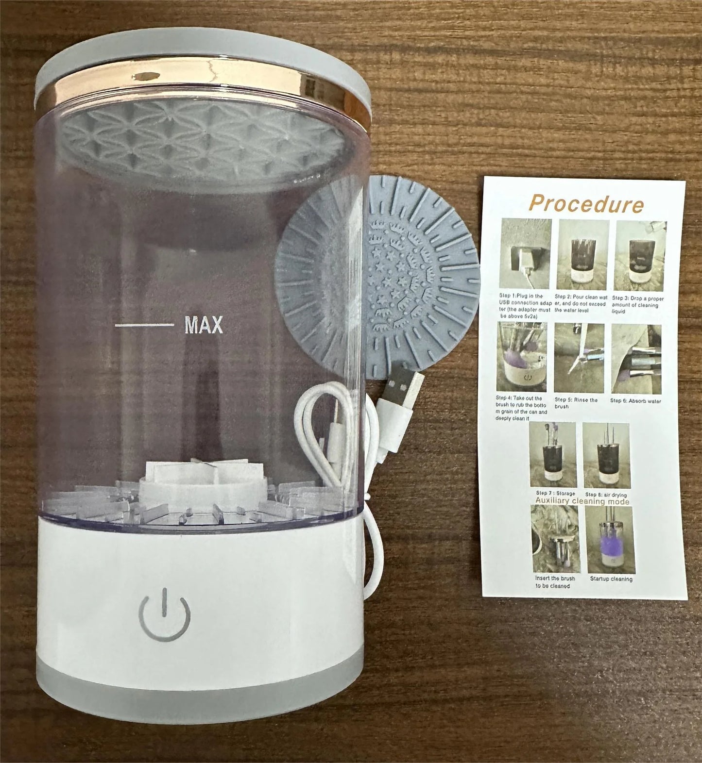 Electric Makeup Brush Cleaner Fast, Easy & Higyenic.
