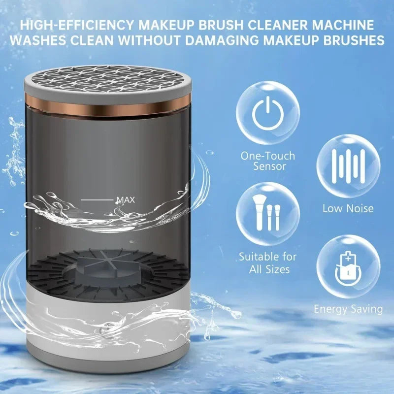 Electric Makeup Brush Cleaner Fast, Easy & Higyenic.
