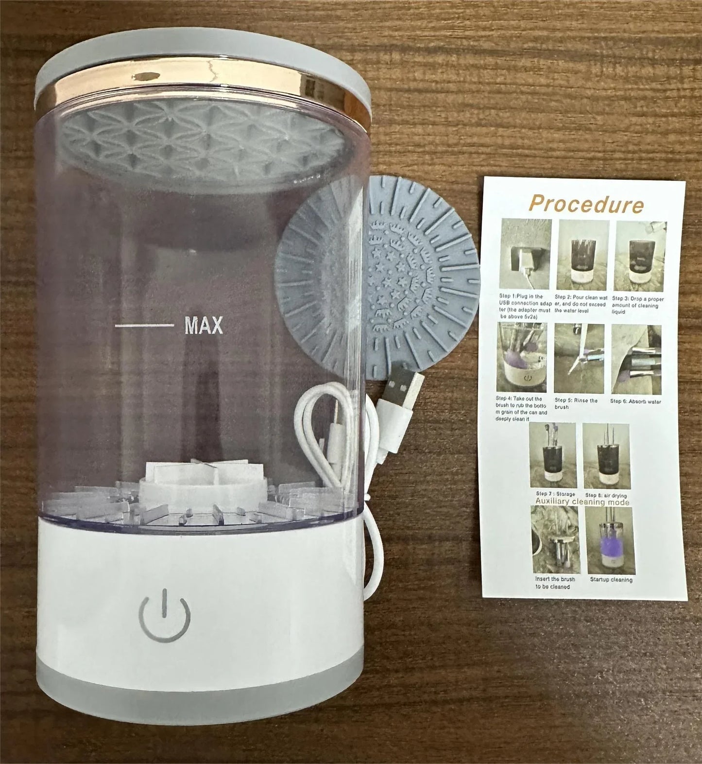 Electric Makeup Brush Cleaner Fast, Easy & Higyenic.