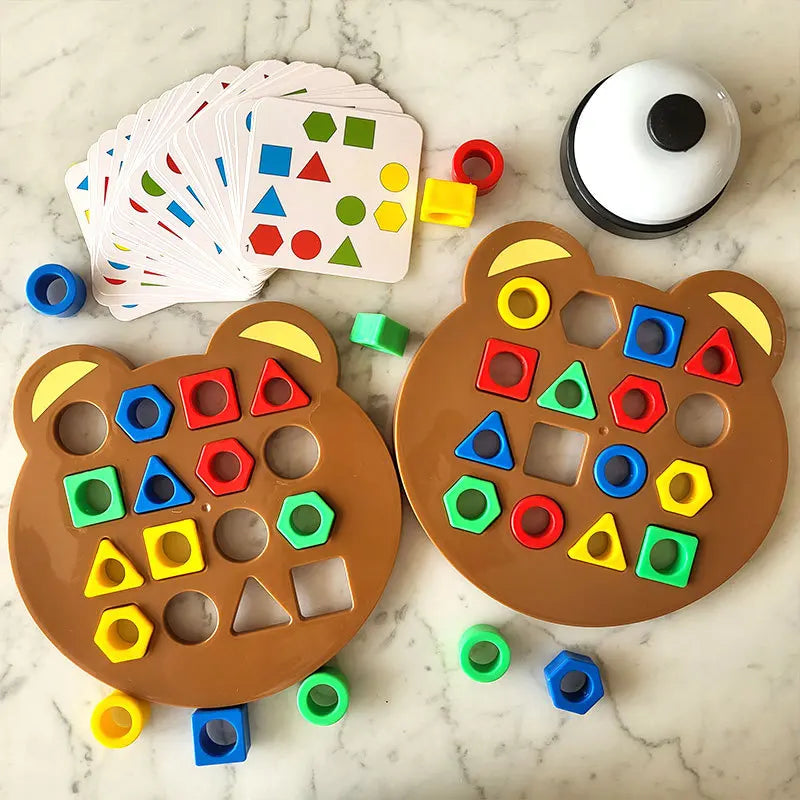 Montessori Educational Toys for Children Geometric Shape Color