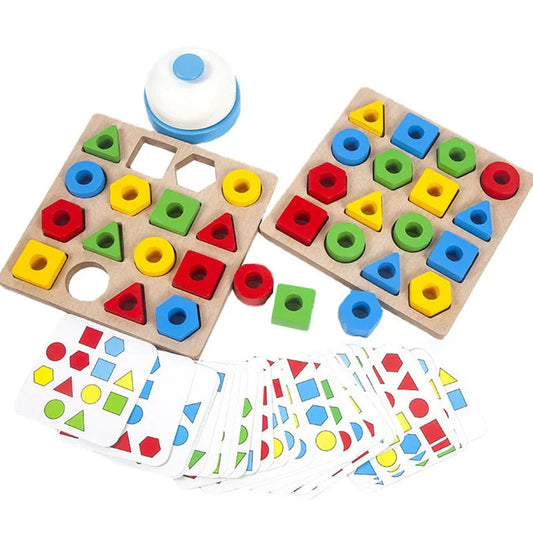 Montessori Educational Toys for Children Geometric Shape Color