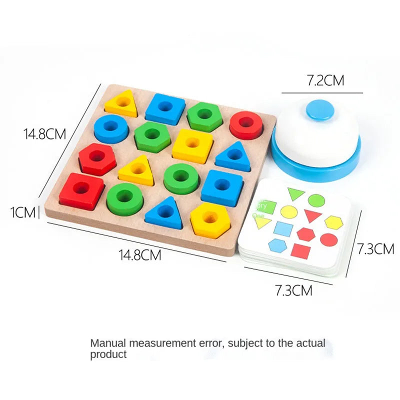 Montessori Educational Toys for Children Geometric Shape Color