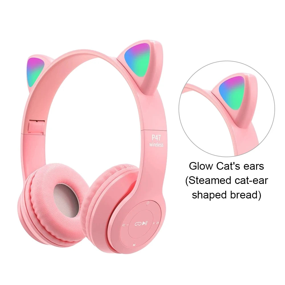 Flash Light Kids Children Headphone