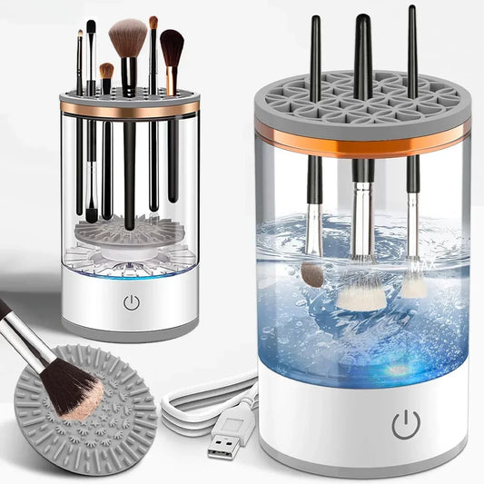 Electric Makeup Brush Cleaner Fast, Easy & Higyenic.