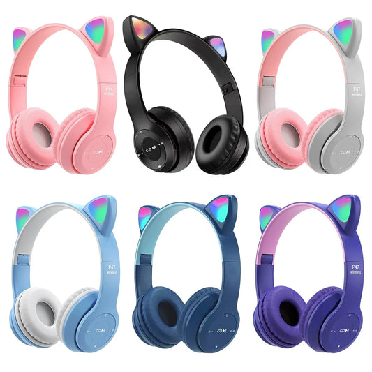 Flash Light Kids Children Headphone