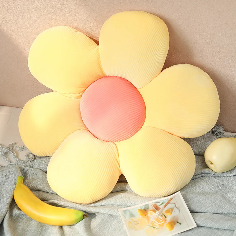 Flower Plush Throw Pillow Soft Stuffed