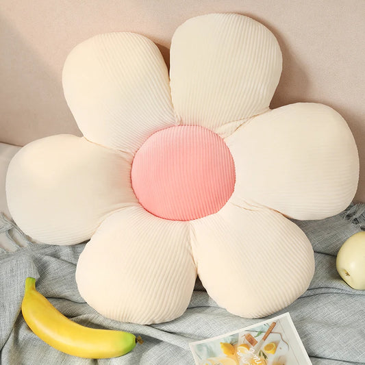 Flower Plush Throw Pillow Soft Stuffed