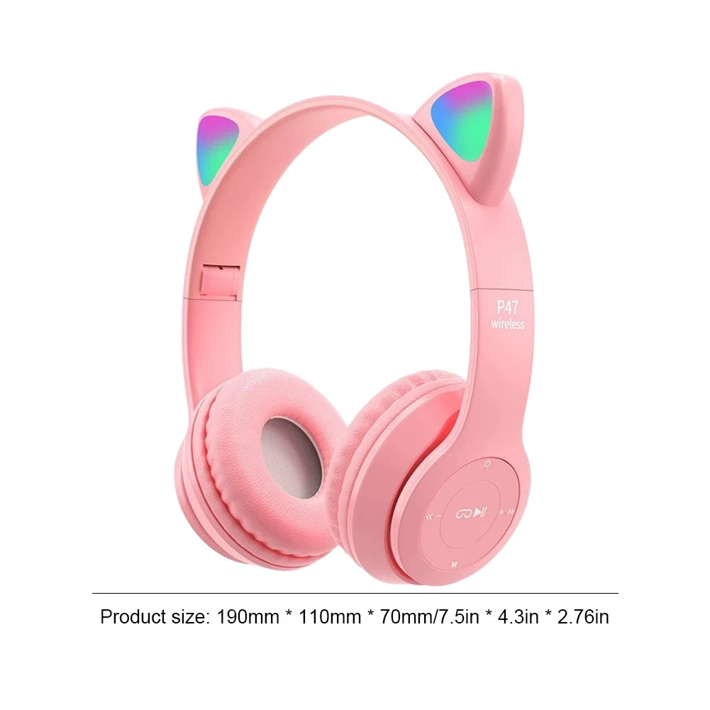 Flash Light Kids Children Headphone